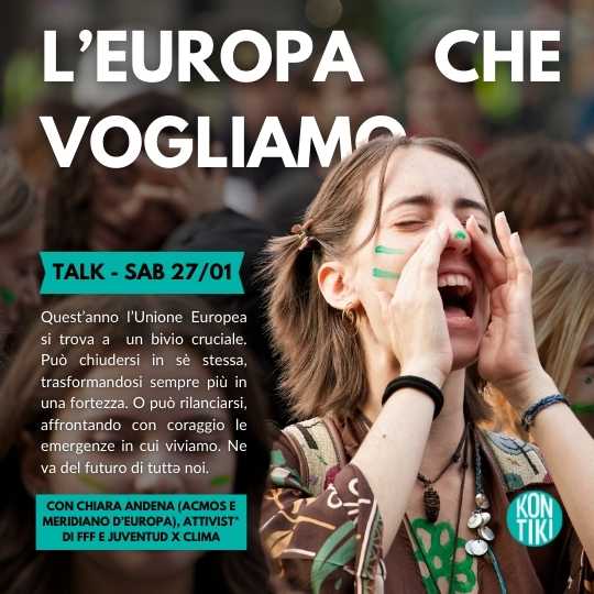 Locandina "L'Europa che vogliamo"