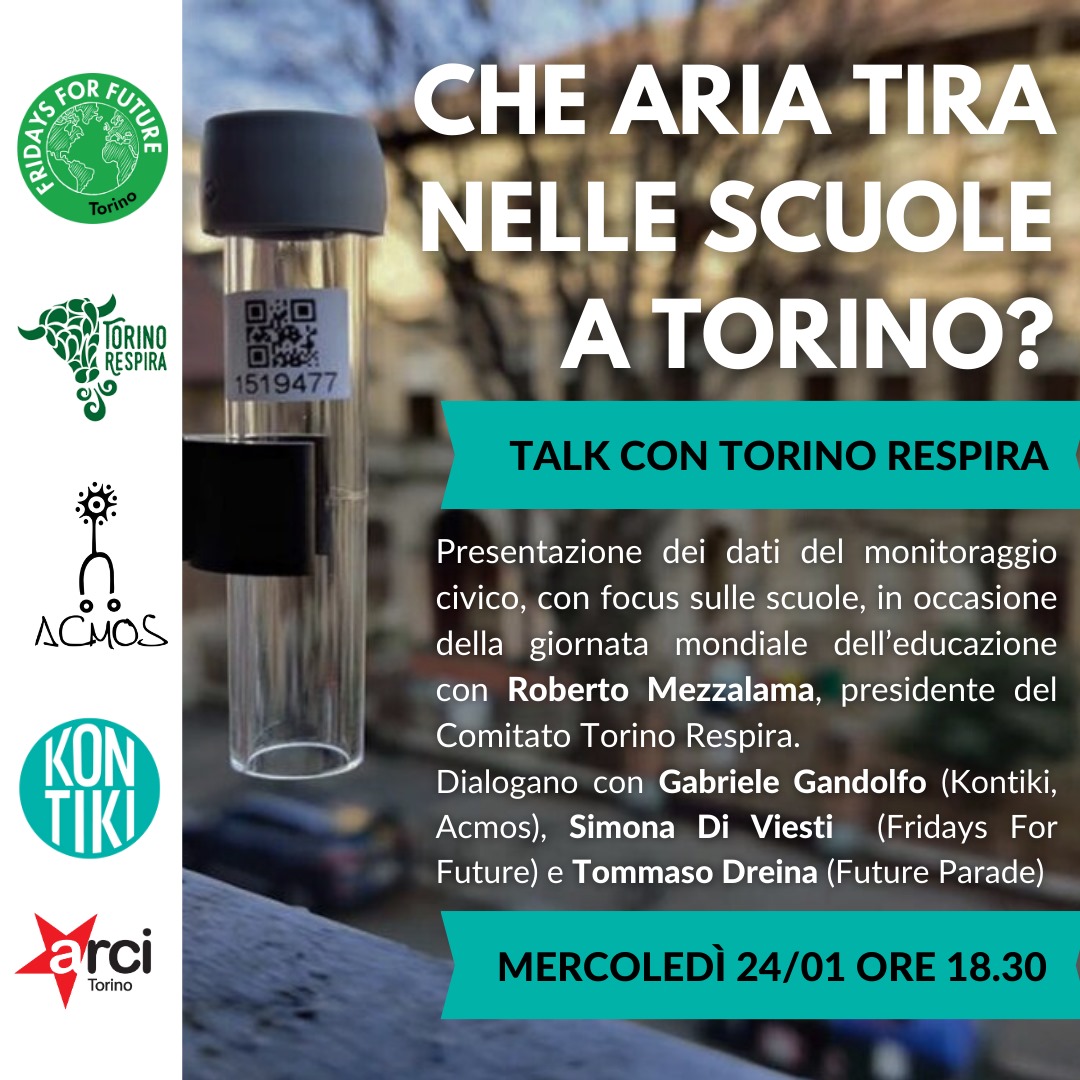 Manifesto "Che aria tira nelle scuole a Torino?"