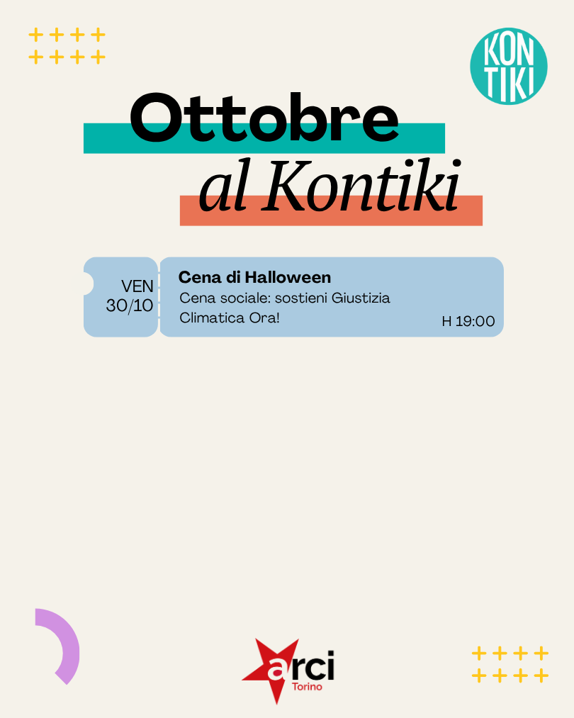 Venerdì 30: Cena di Halloween